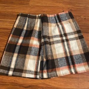 plaid mini skirt